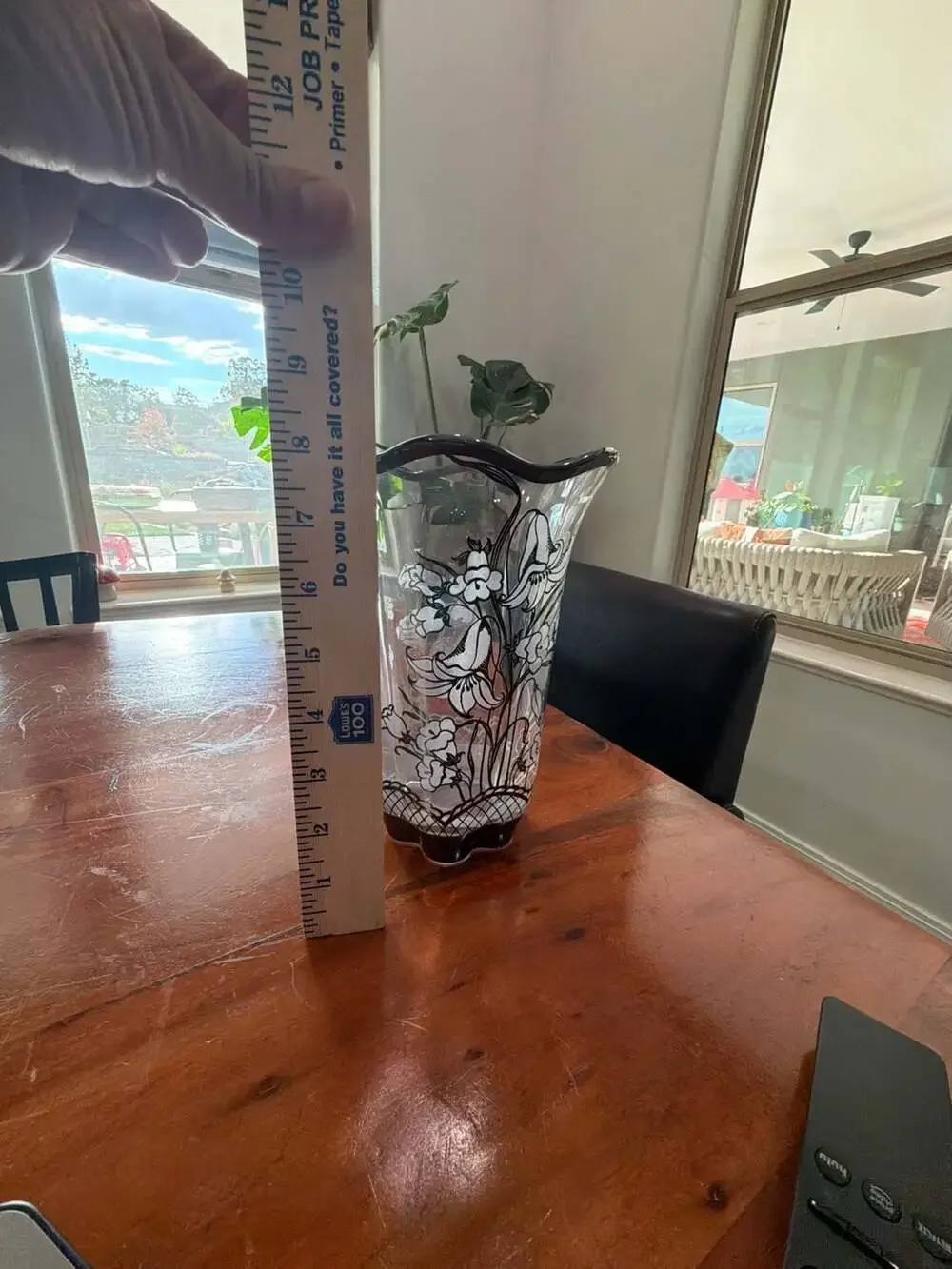 Vintage Duncan Miller Canterbury Vase with Floral Sterling Silver Overlay